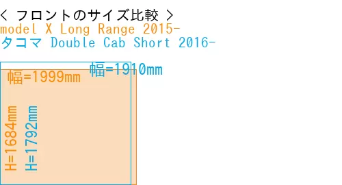 #model X Long Range 2015- + タコマ Double Cab Short 2016-